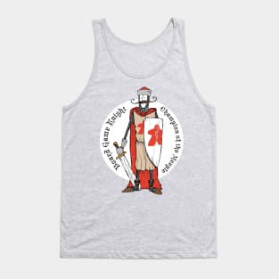 Board Game Knight Medallion Tank Top